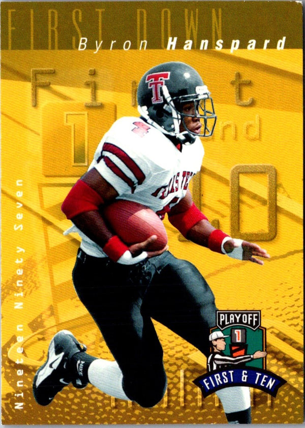 1997 Playoff Absolute Gold Redemption Byron Hanspard #102