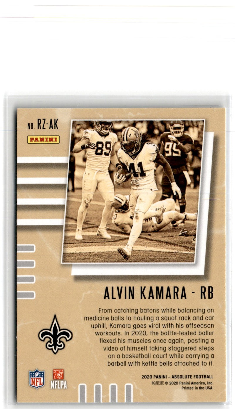 2020 Panini Absolute Red Zone Alvin Kamara