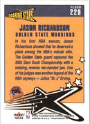 2002 Fleer Tradition Jason Richardson