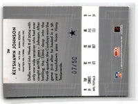 2005 Donruss Classics Timeless Tributes Silver Keyshawn Johnson #26 07/50