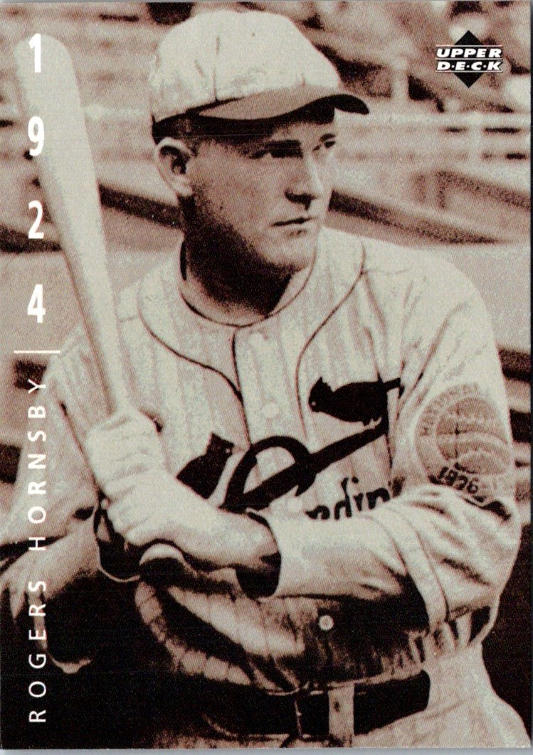 1994 Upper Deck All-Time Heroes Rogers Hornsby