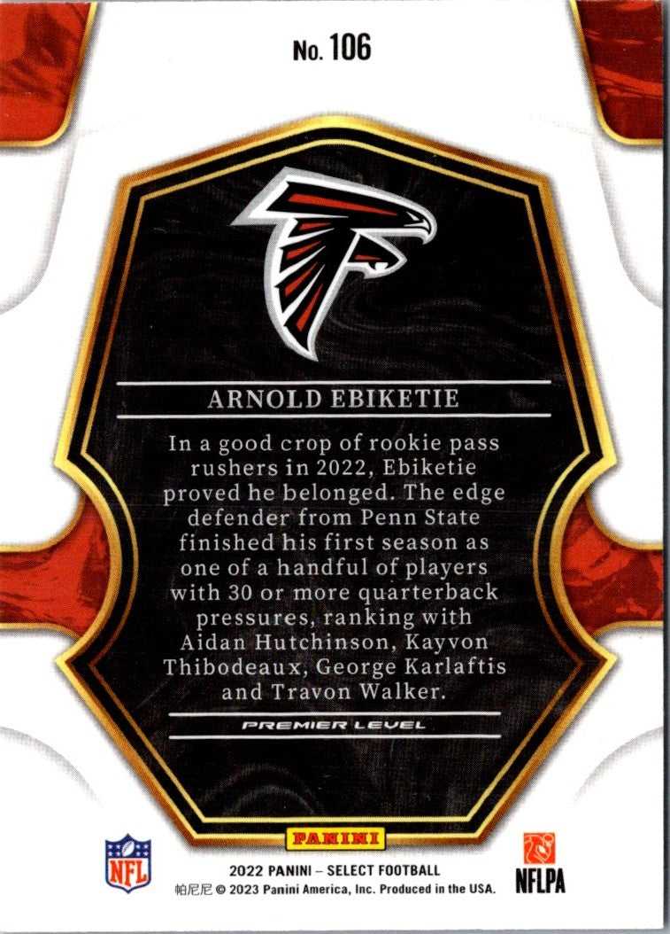 2022 Panini Select Arnold Ebiketie