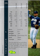 1992 Classic Draft Picks Todd Etler