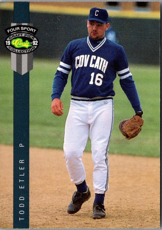 1992 Classic Draft Picks Todd Etler #54