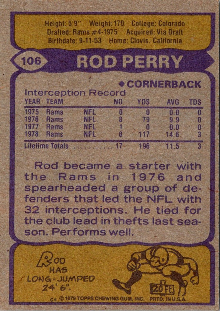 1979 Topps Rod Perry