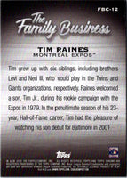 2019 Topps Update The Family Business Tim Raines #FB-12