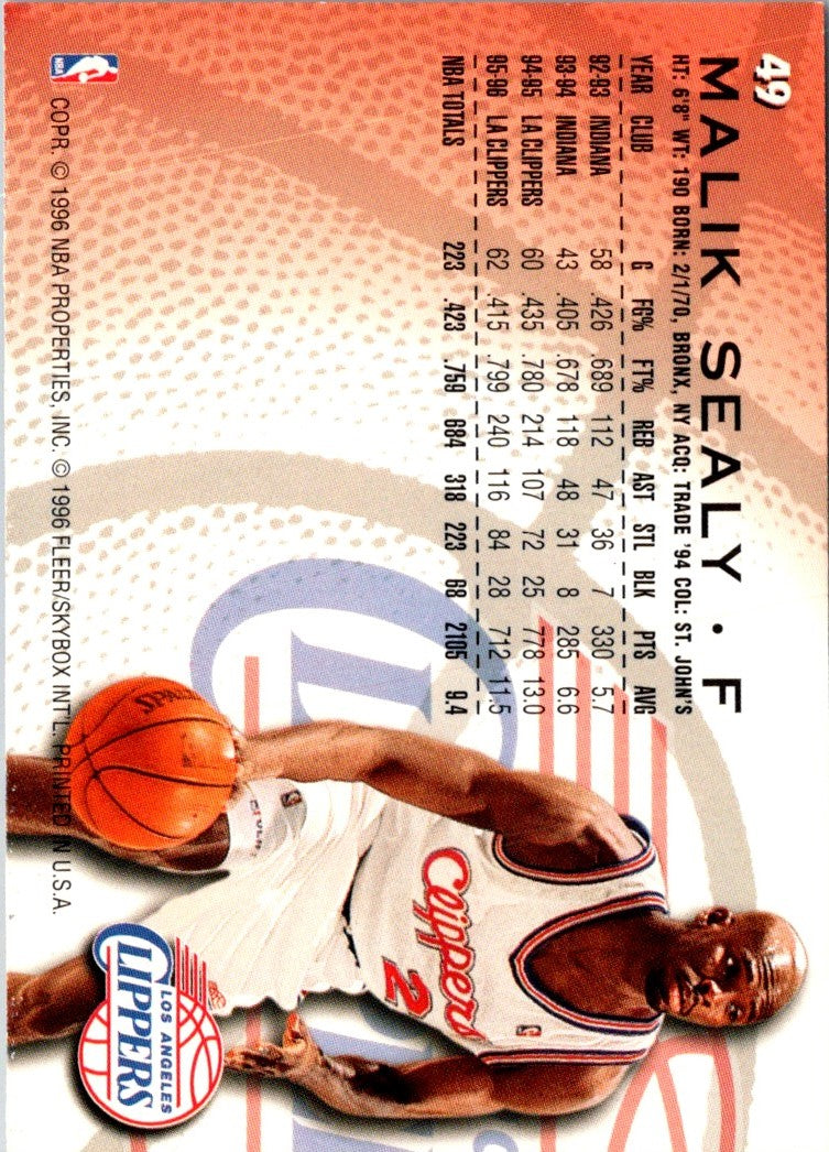1996 Fleer Malik Sealy