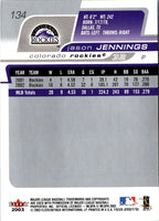 2003 Fleer Focus Jersey Edition Jason Jennings #134