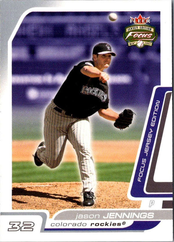 2003 Fleer Focus Jersey Edition Jason Jennings #134