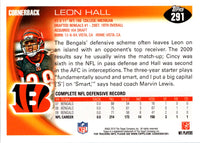 2010 Topps Leon Hall #291