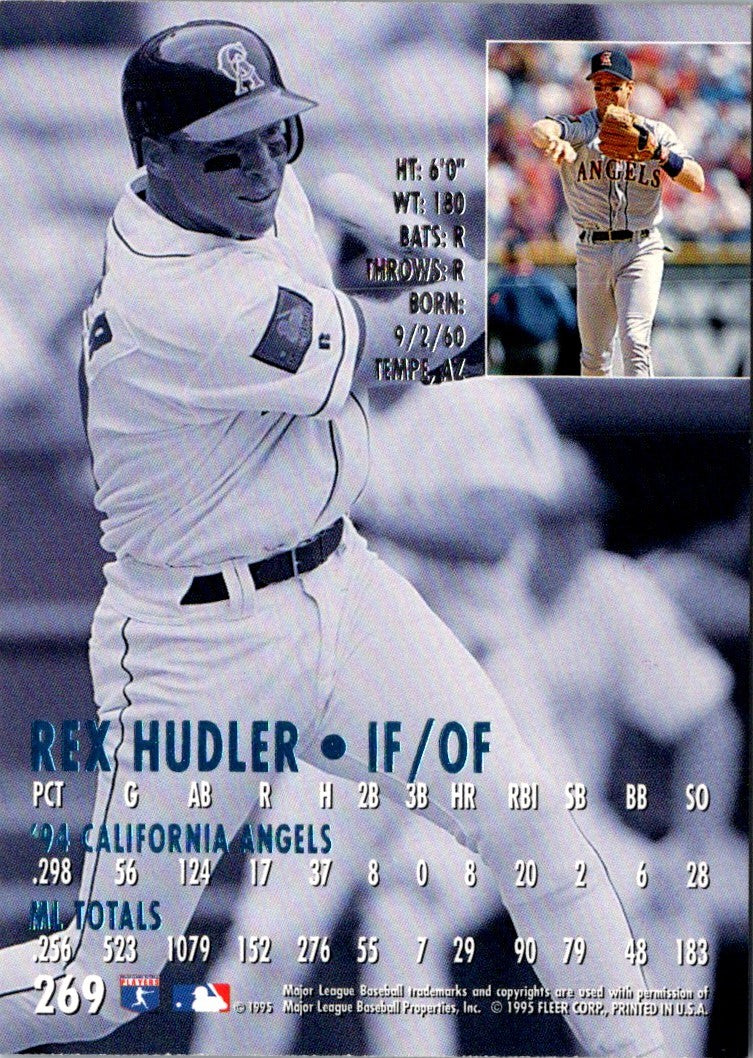 1995 Ultra Gold Medallion Rex Hudler