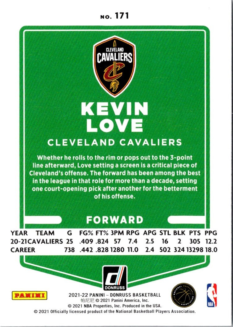 2021 Donruss Kevin Love