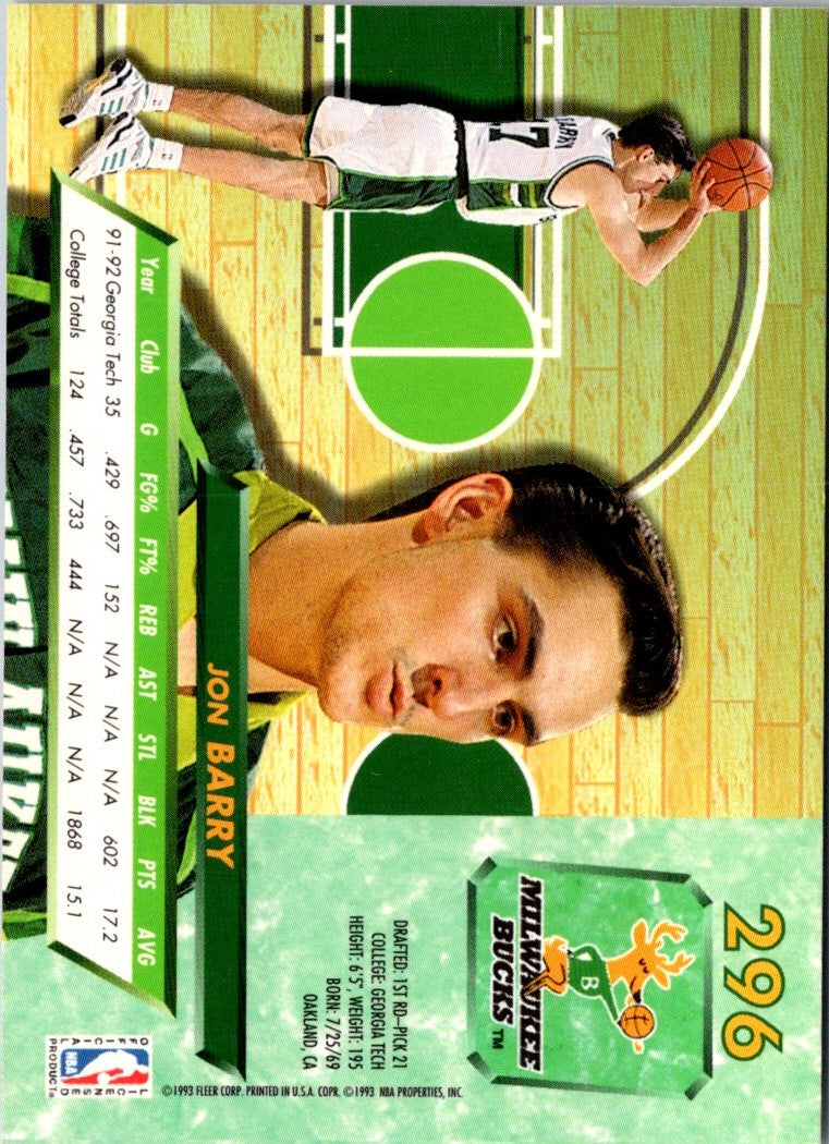 1992 Ultra Jon Barry