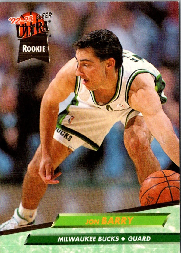 1992 Ultra Jon Barry #296 Rookie