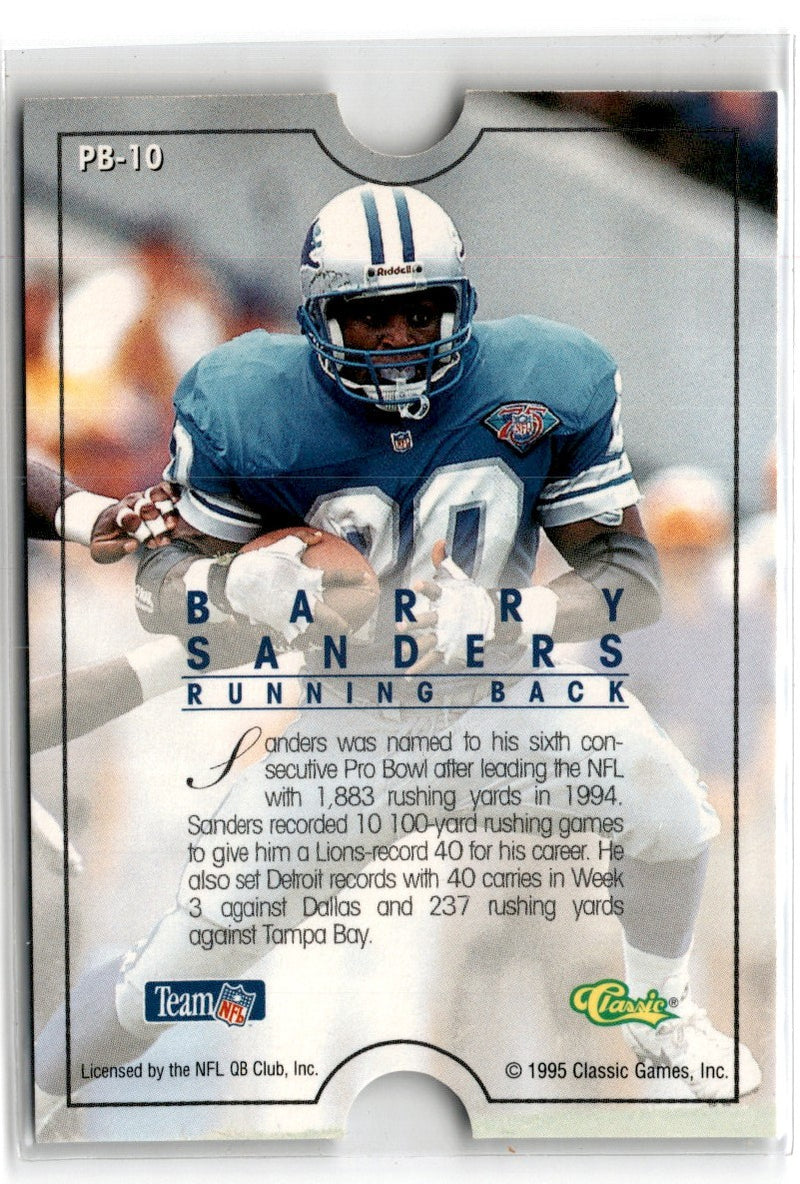 1995 Pro Line Bowl Barry Sanders