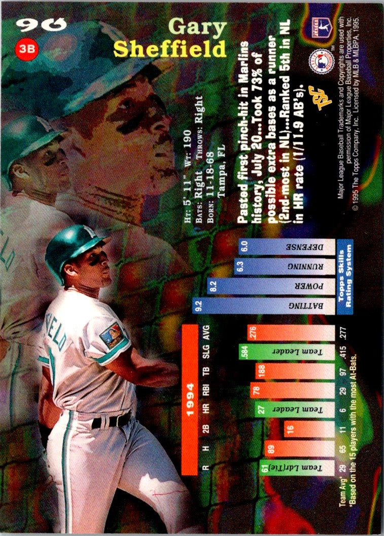 1995 Topps Stadium Club First Day Issue Gary Sheffield