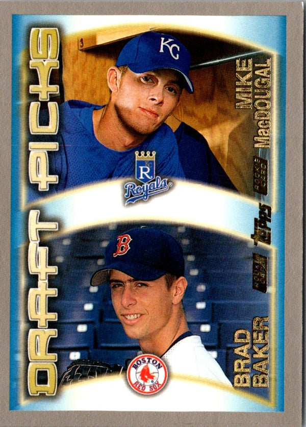 2000 Topps Mike MacDougal/Brad Baker #455 Rookie