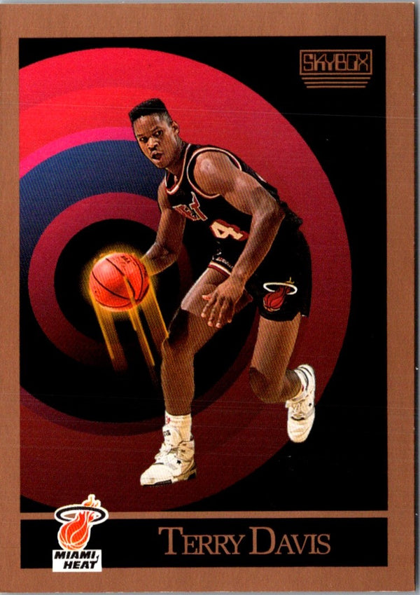 1990 SkyBox Terry Davis #144 Rookie