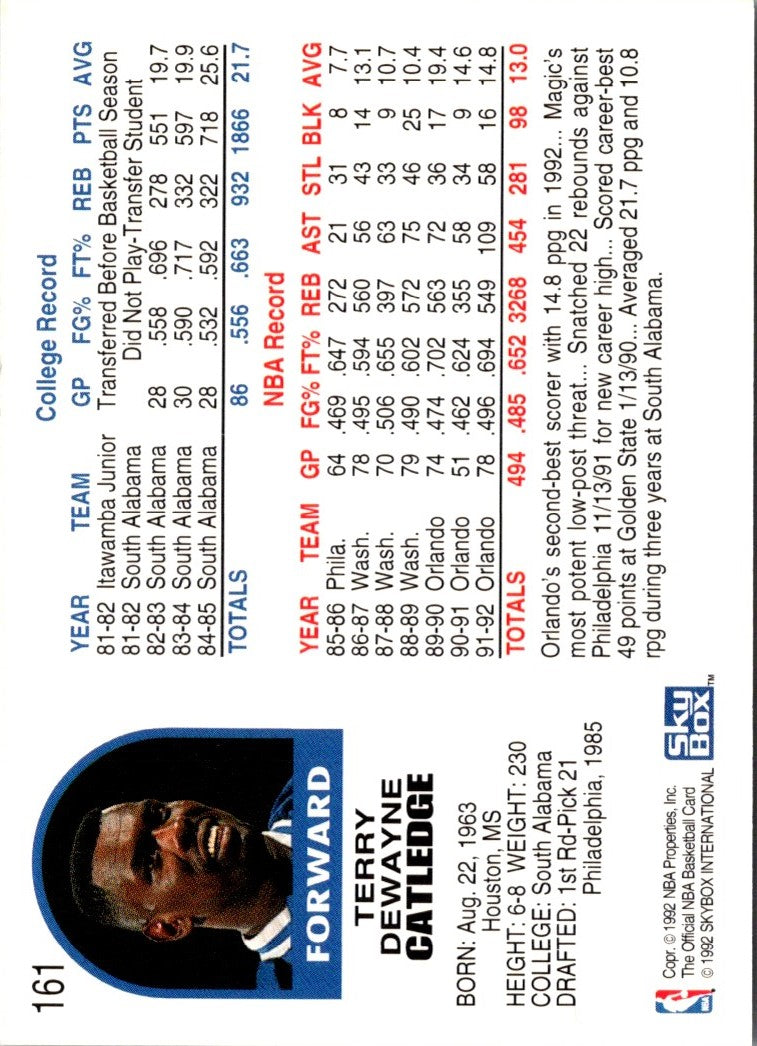 1992 Hoops Terry Catledge