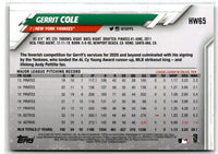 2020 Topps Holiday Metallic Gerrit Cole #HW65