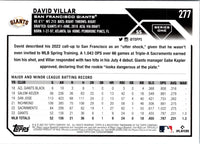 2023 Topps David Villar #277 Rookie