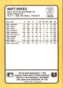 1988 Donruss Baseball's Best Matt Nokes