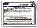 2021 Bowman Draft Chrome Sapphire Alek Manoah