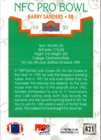 1992 Pro Set Barry Sanders #421