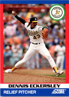 1991 Score 100 Superstars Dennis Eckersley #73