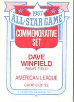 1988 Topps Glossy All-Stars Dave Winfield #8