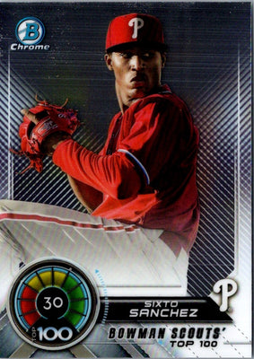 2018 Bowman Scouts' Top 100 Sixto Sanchez #BTP-30