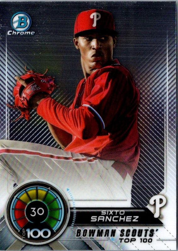 2018 Bowman Scouts' Top 100 Sixto Sanchez #BTP-30