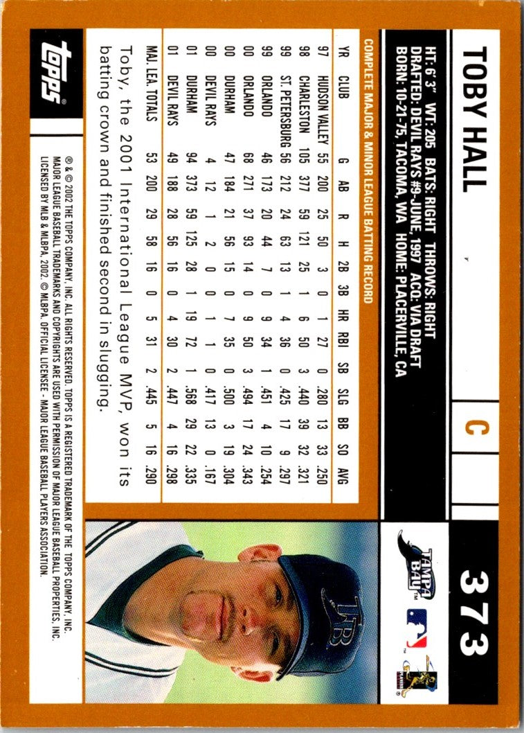 2002 Topps Limited Toby Hall