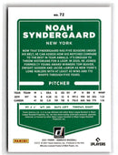 2021 Donruss Holo Orange Noah Syndergaard