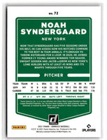 2021 Donruss Holo Orange Noah Syndergaard #72