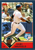 2003 Topps Opening Day Mini Stickers Gary Sheffield #NNO