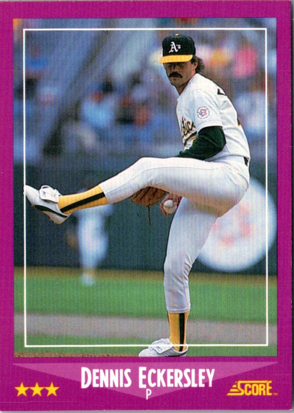 1988 Score Dennis Eckersley #104