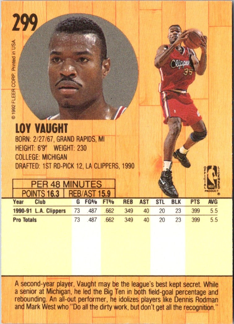 1991 Fleer Loy Vaught