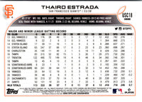 2022 Topps Chrome Update Thairo Estrada #USC18