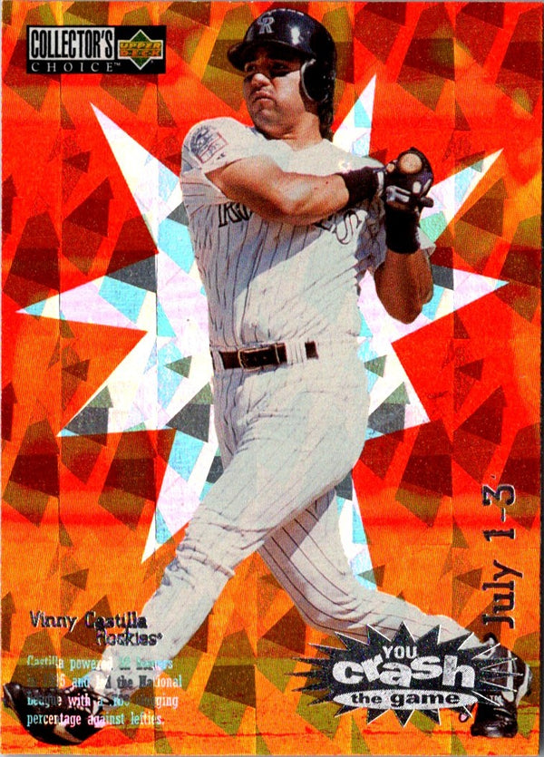 1996 Collector's Choice You Crash the Game Gold Vinny Castilla #CG15