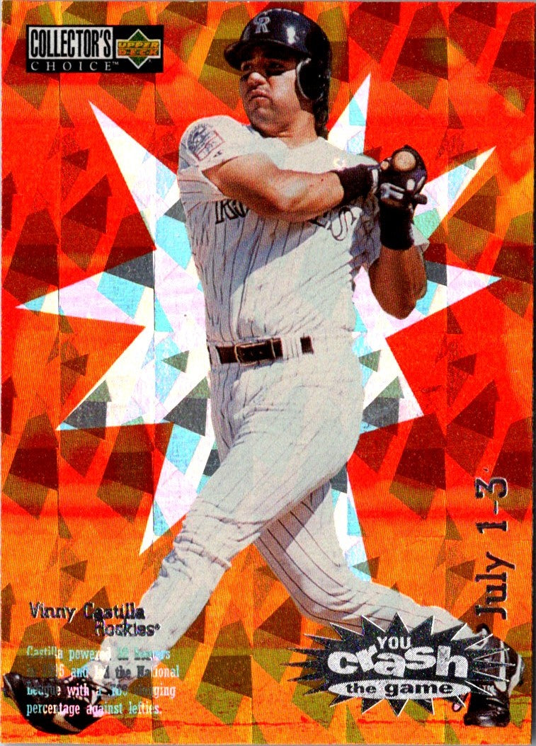 1996 Collector's Choice You Crash the Game Gold Vinny Castilla