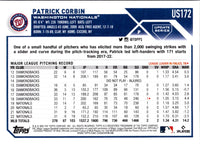 2023 Topps Update Patrick Corbin #US172