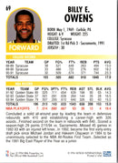 1994 Hoops Billy Owens