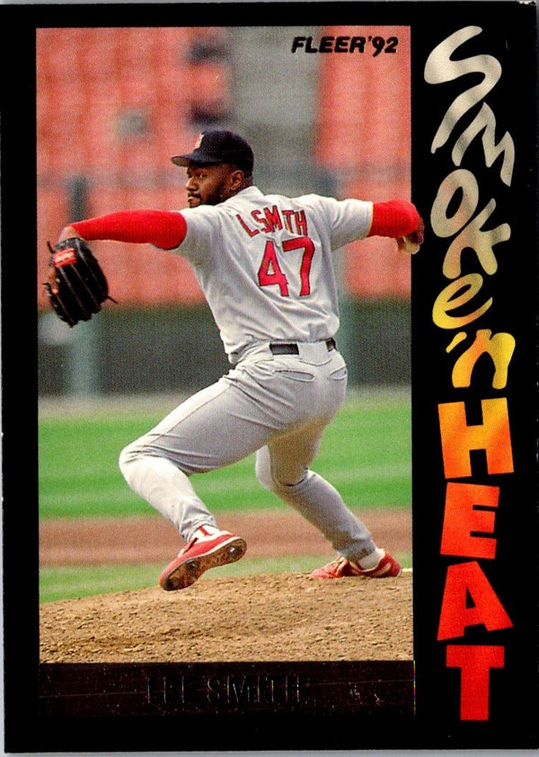 1992 Fleer Smoke 'N Heat Lee Smith #1