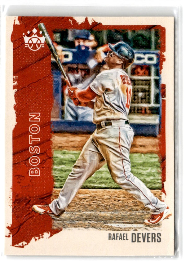2021 Panini Diamond Kings Red Frame Rafael Devers #159