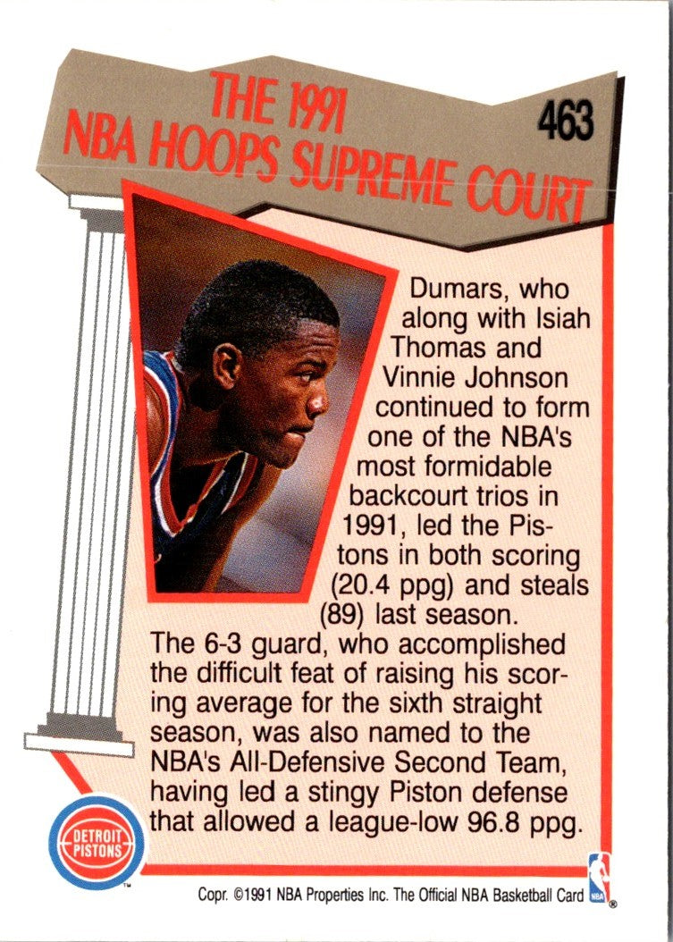1991 Hoops Joe Dumars