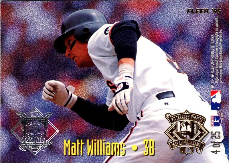 1995 Fleer All-Stars Wade Boggs/Matt Williams