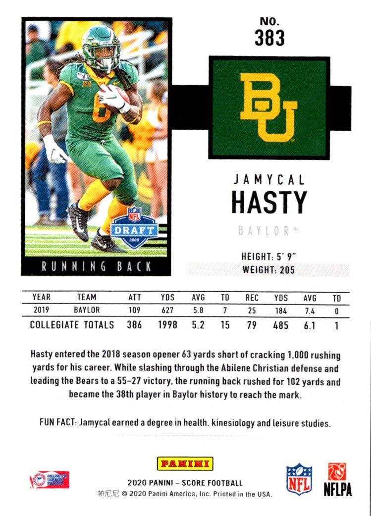 2020 Score Green Jamycal Hasty