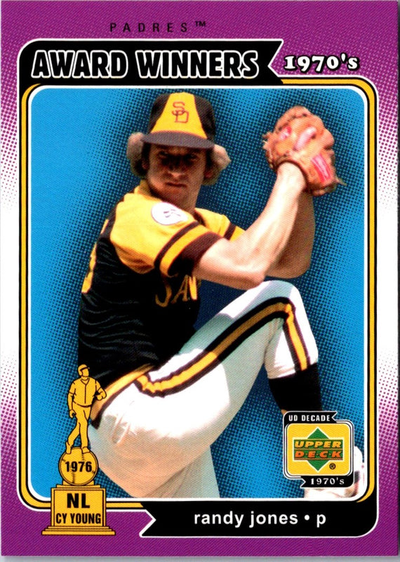 2001 Upper Deck Decade 1970's Randy Jones #160