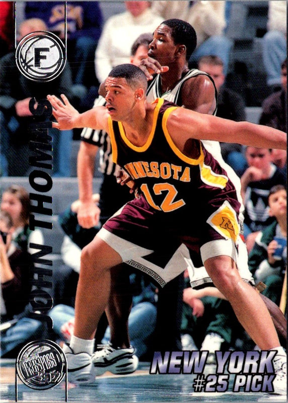 1997 Press Pass Double Threat Blue John Thomas #24